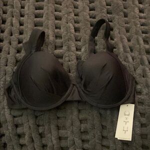 Calvin Klein Black Swim Bra Molded Cup